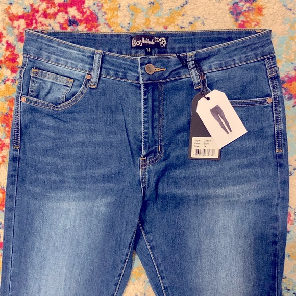 Huitoula Jeans NWT Size 14 Curvy Stretch Skinny - Picture 1 of 8